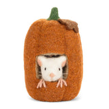 Mouse in Tall Pumpkin