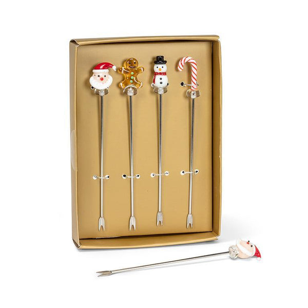 Holiday Cocktail Picks | Set of 4