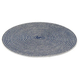 Round Woven Placemat | Denim Blue
