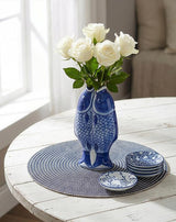 Round Woven Placemat | Denim Blue