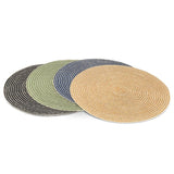 Round Woven Placemat | Green