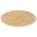 Round Woven Placemat | Tan