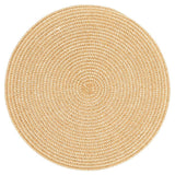 Round Woven Placemat | Tan