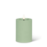 LED Outdoor Pillar Candle 3x4 | Green