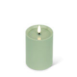 LED Outdoor Pillar Candle 3x4 | Green