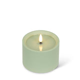 LED Outdoor Pillar Candle 4x3 | Green