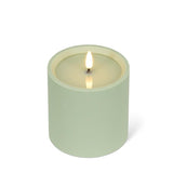 LED Outdoor Pillar Candle 4x4 | Green