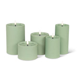 LED Outdoor Pillar Candle 3x6 | Green