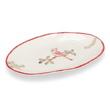 Cardinal Stamp Oval Plate