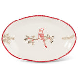 Cardinal Stamp Oval Plate