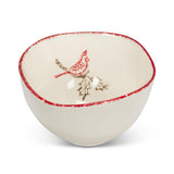Cardinal Stamp Small Deep Bowl