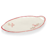 Cardinal Stamp Oval Platter
