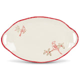 Cardinal Stamp Oval Platter