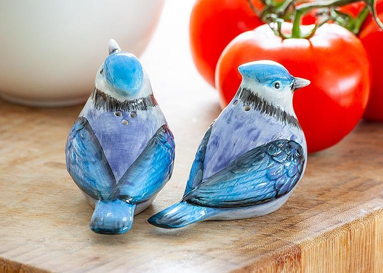 Blue Jay Salt and Pepper Set