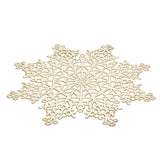 Cutout Snowflake Placemat | Gold