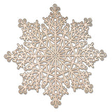 Cutout Snowflake Placemat | Gold