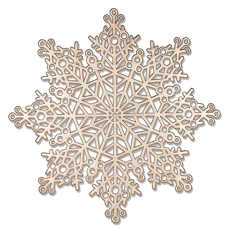 Cutout Snowflake Placemat | Gold