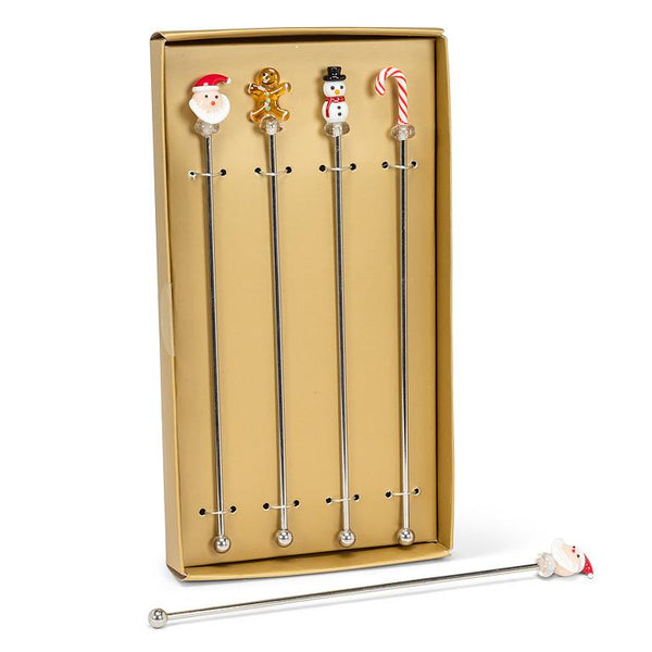 Holiday Icon Swizzle Sticks | Set of 4