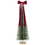 Glitter Tree w/ Velvet Bow | Large