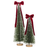 Glitter Tree w/ Velvet Bow | Large