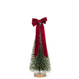 Glitter Tree w/ Velvet Bow | Small