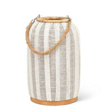 Ivory Linen Lantern | Small