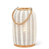 Ivory Linen Lantern | Small