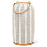 Ivory Linen Lantern | Large
