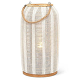 Ivory Linen Lantern | Large