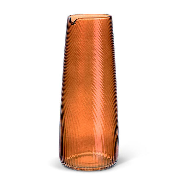 Optic Swirl Carafe | Dark Amber