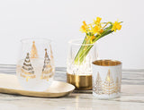 Holiday Trees Stemless Wine Glass | Gold