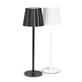 Fluted Shade LED Table Lamp | White