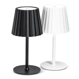 Fluted Shade LED Table Lamp | White