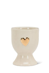 Gold Heart Egg Cup