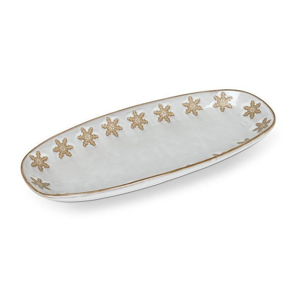 Snowflakes Platter | Oval