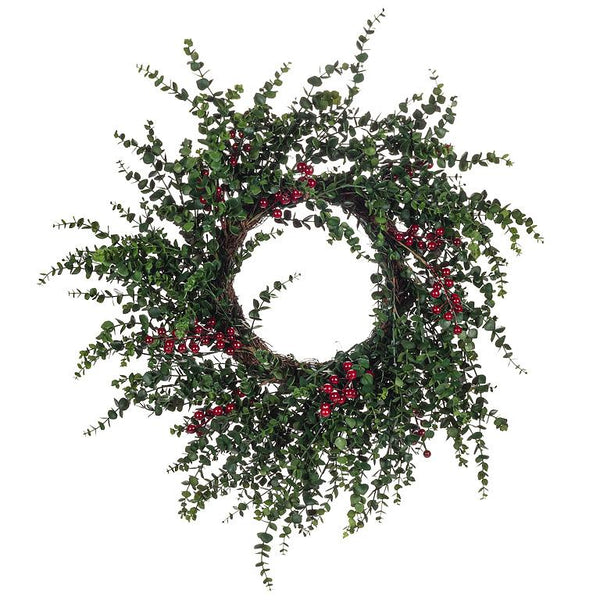 Eucalyptus & Berries Wreath | 24"