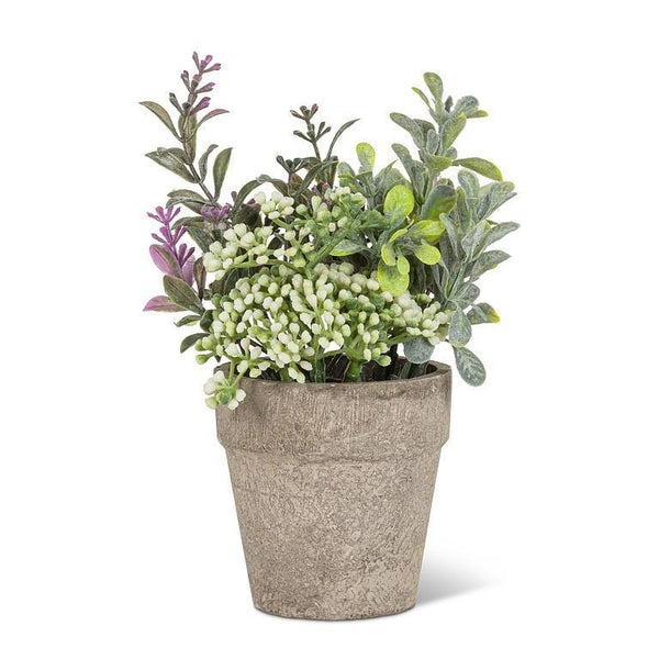 Lavender & Greenery Pot