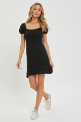 Taylor Crochet Dress | Black