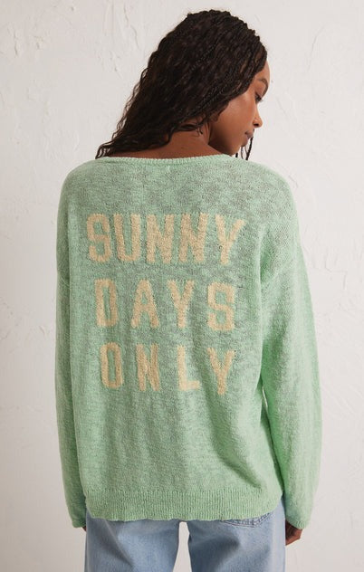 Sunny Days Only Sweater | Mint