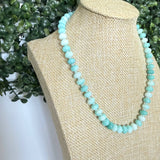 Ombre Glass Disc Bead Necklace | Turquoise