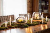 Willow Base Glass Lantern | Small