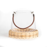 Willow Base Glass Lantern | Large