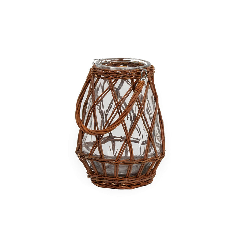 Willow Wrapped Lantern | Small