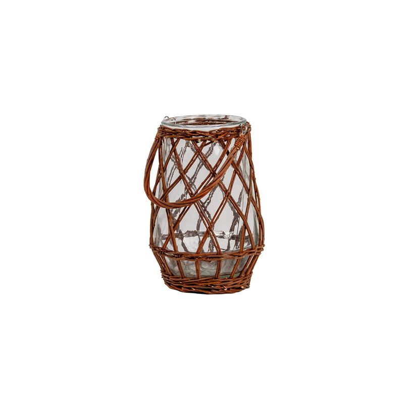 Willow Wrapped Lantern | Large