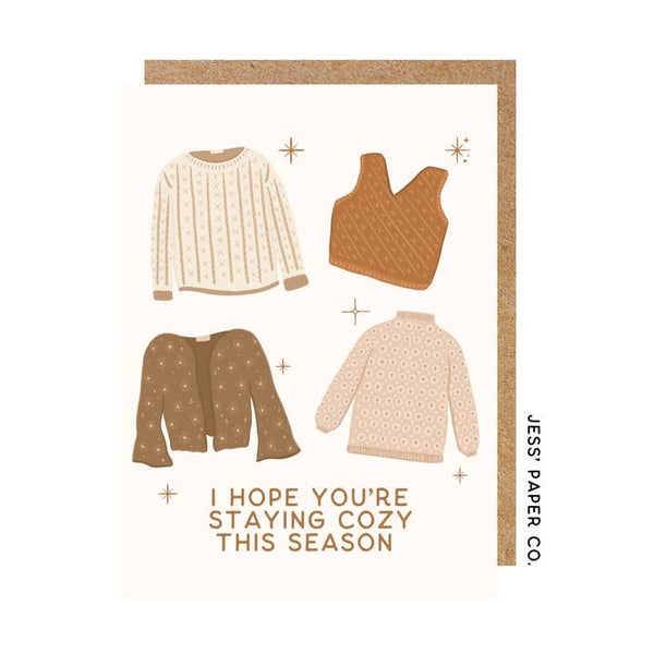 Cozy Knit Sweaters Card