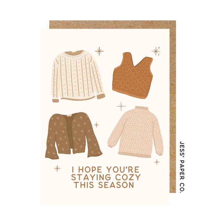 Cozy Knit Sweaters Card