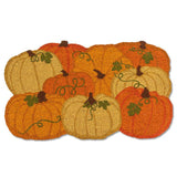 Shaped Doormat | Colourful Pumpkins