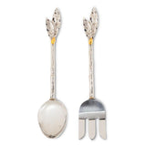 Olive & Leaf Salad Servers