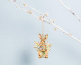 Bunny Holding Flowers Ornament