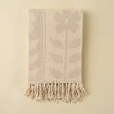 Daisy Days Throw | Light Grey